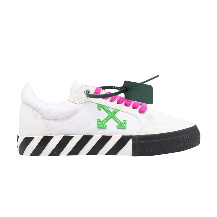 Off-White Vulc Sneaker 'White Green Fuchsia' — White/Green/Fucshia