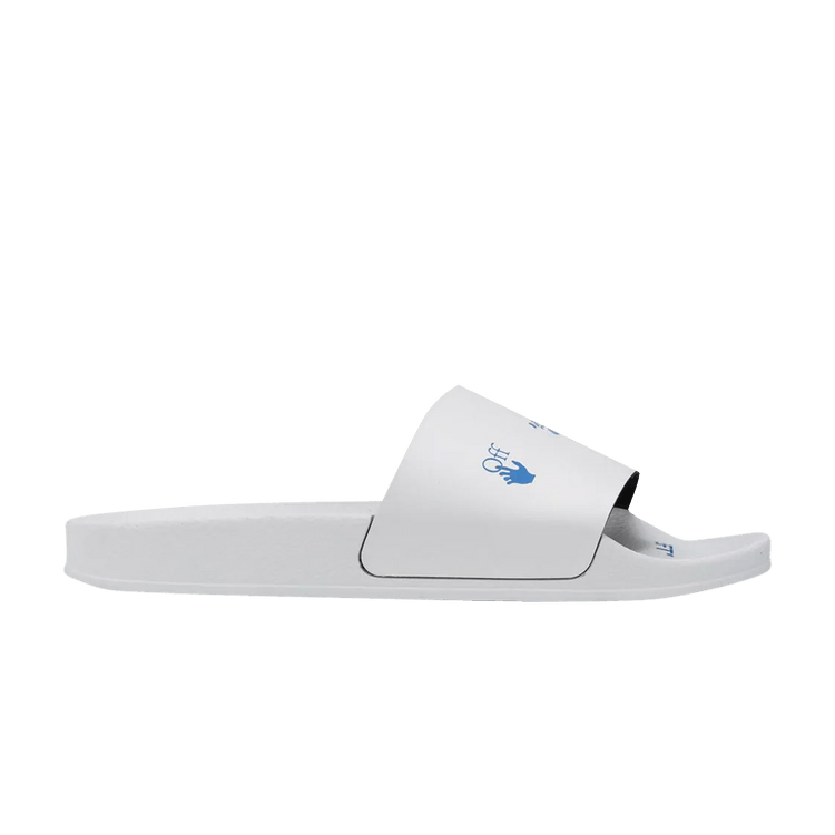 Off-White Logo Sliders 'White Blue' — White/Blue