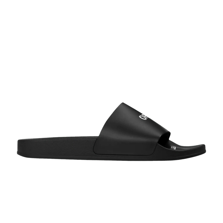 Off-White Off Stamp Sliders 'Black' — Black/White