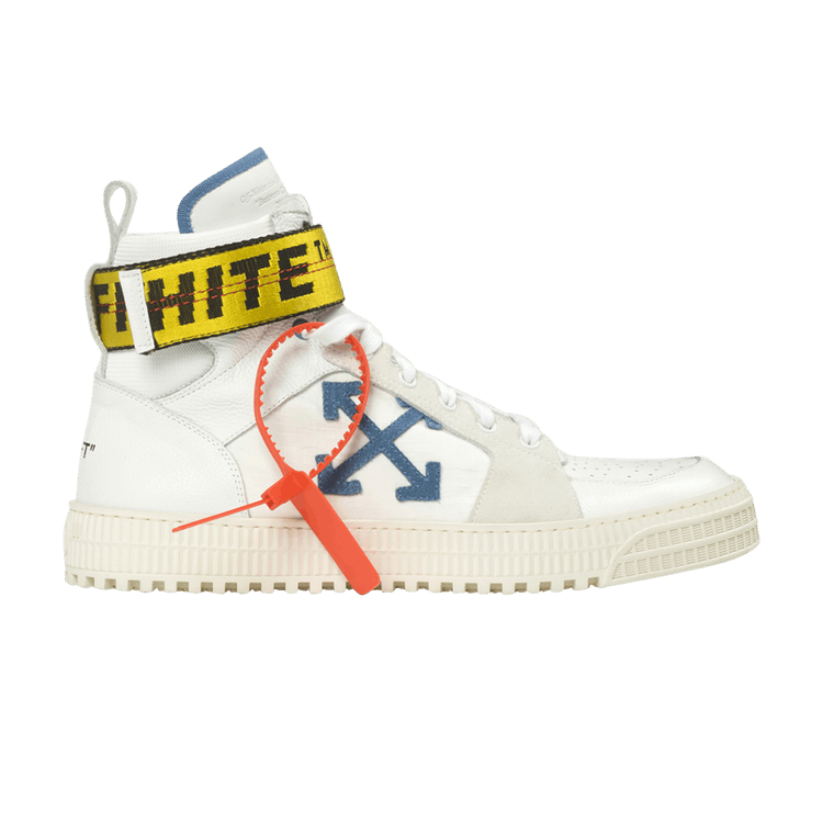Off-White High Top Sneaker 'White Blue' — White Blue
