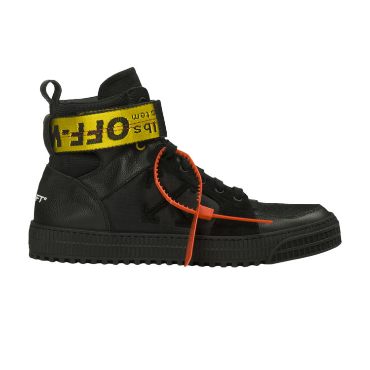Off-White High Top Sneaker 'Black' — Black Black