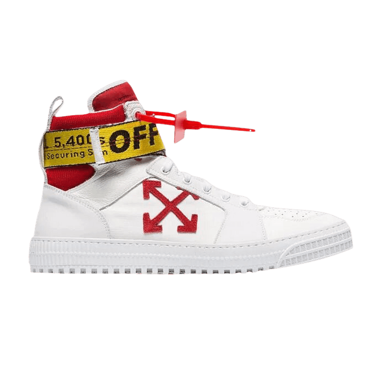 Off-White Industrial Belt High 'White Red' — White/Red