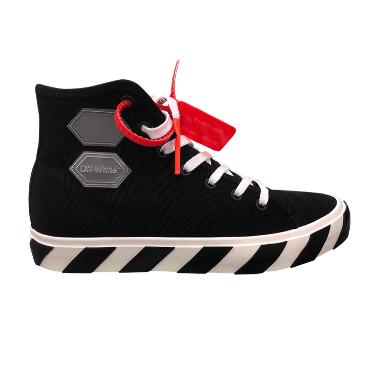 Off-White Vulc Hi Top 'Black' — Black/White