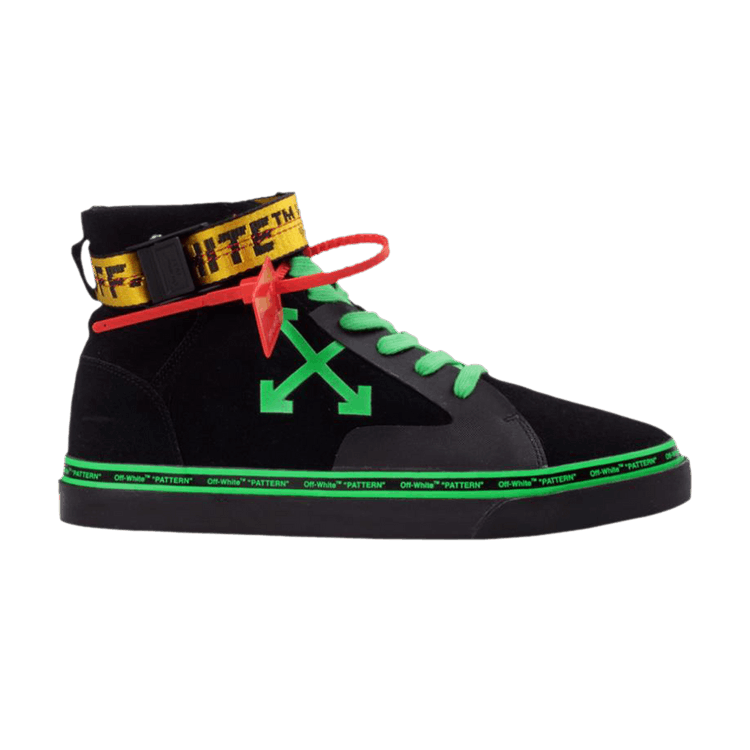 Off-White Vulc Sneaker Mid 'Black Green' — Black/Green/Yellow