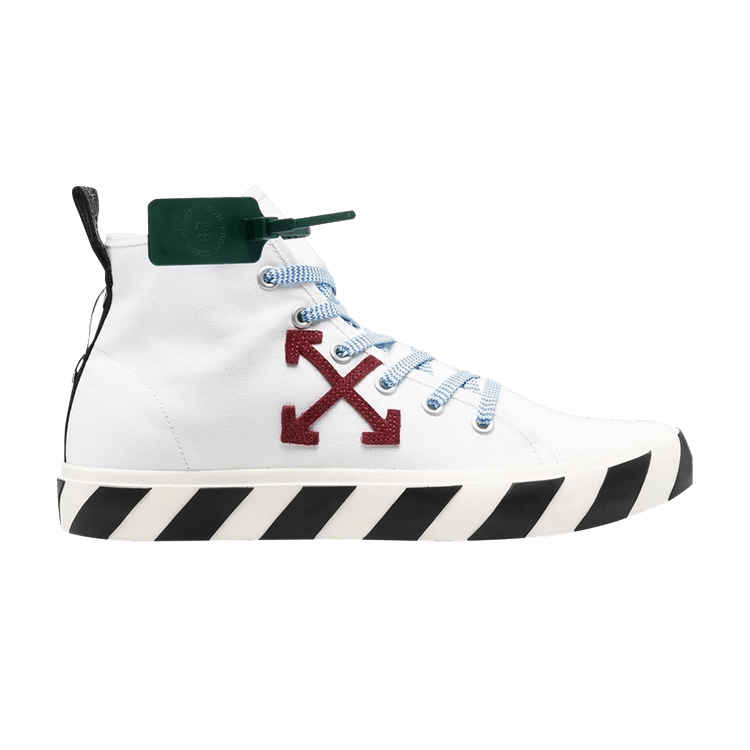 Off-White Vulc Sneaker Mid 'White Burgundy' — White/Burgundy