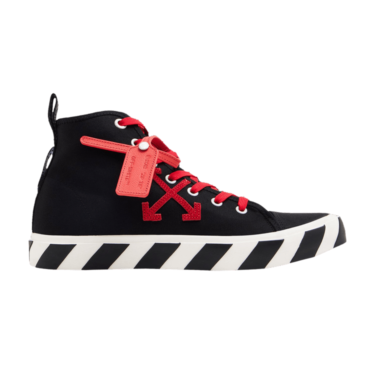 Off-White Vulcanized Mid 'Black Red' — Black/Red