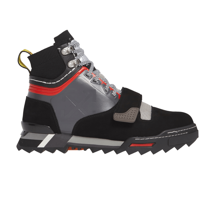 Off-White Arrow Hiking Sneaker Boot 'Black Grey' — Black/Medium Grey/Orange