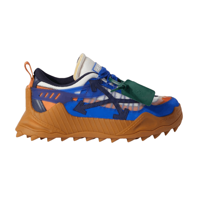 Off-White ODSY-1000 'White Blue Brown' — White/Blue Fluo