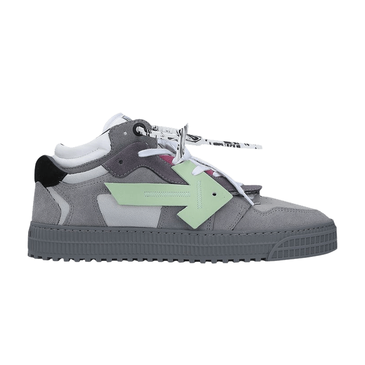 Off-White Off-Court Low 'Light Grey Mint' — Light Grey/Mint
