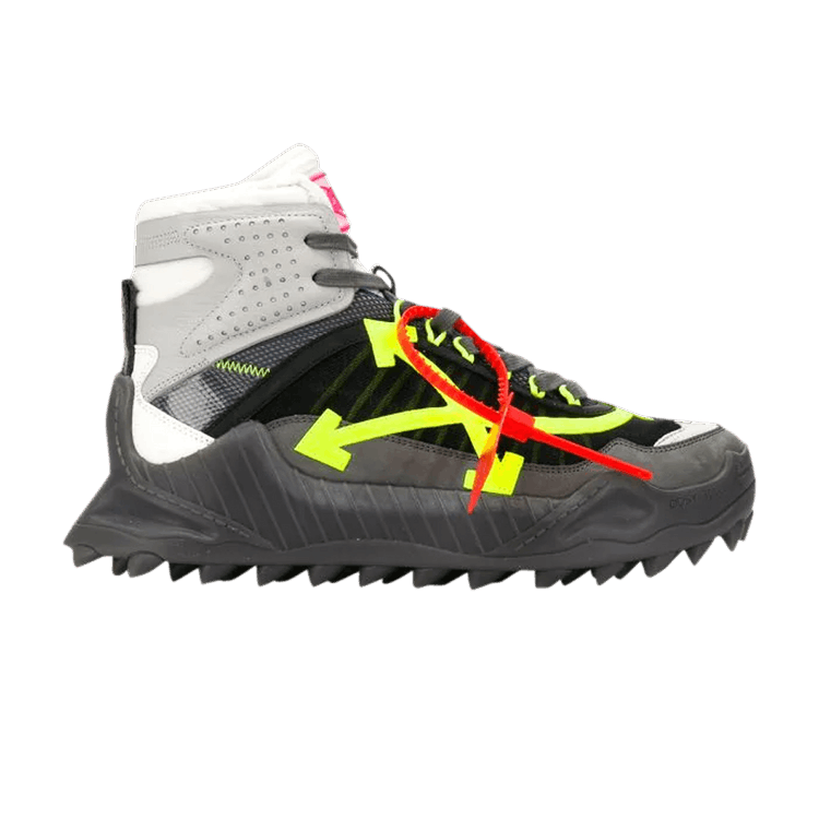 Off-White ODSY-1000 High 'Grey Fluorescent Yellow' — Medium Grey/Fluorescent Yellow