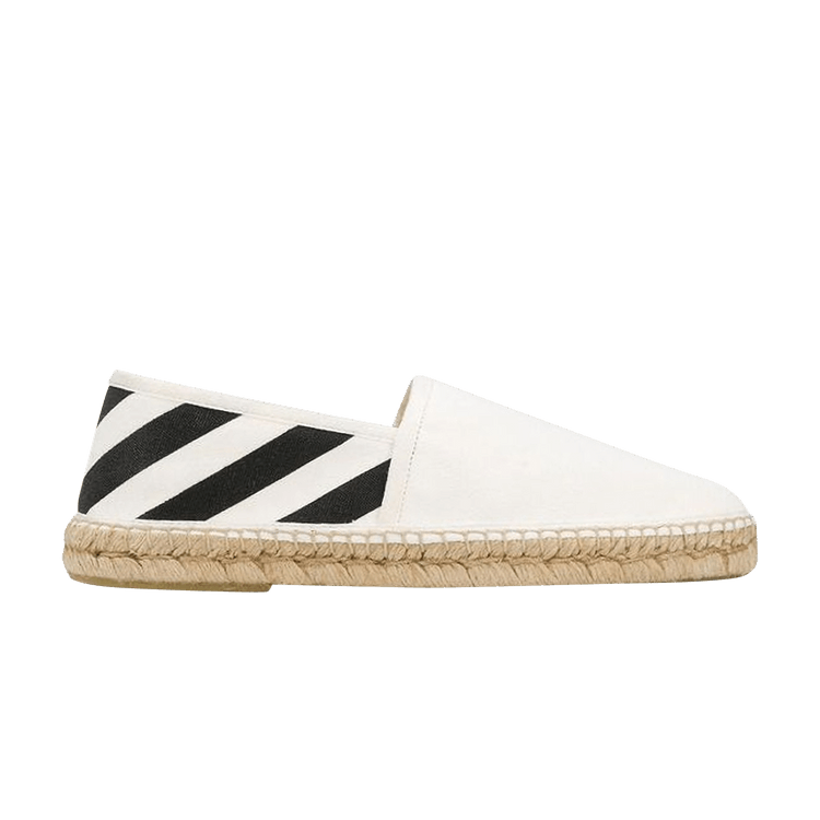 Off-White Diagonals Espadrilles 'White' — White/Black