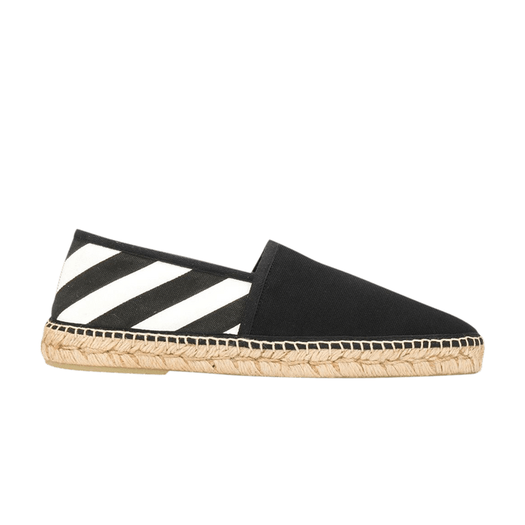 Off-White Diagonals Espadrilles 'Black' — Black