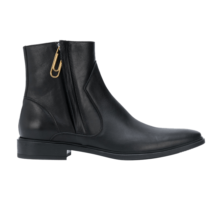 Off-White Paperclip Chelsea Zip Boot 'Black' — Black
