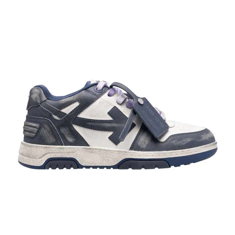 Off-White Out of Office Vintage Leather 'Navy Blue' — Navy Blue