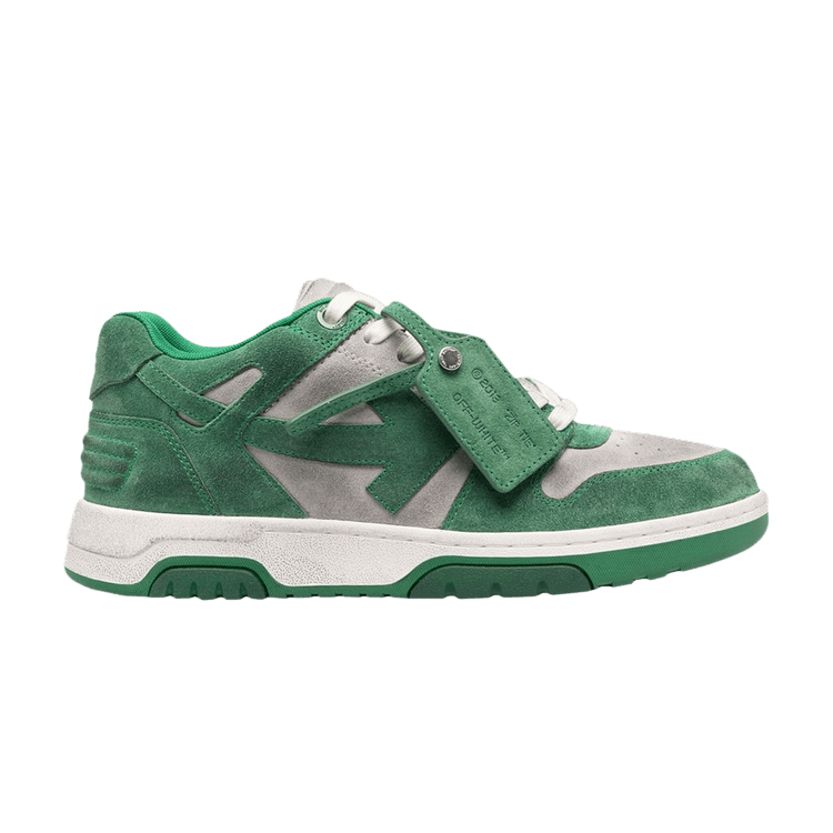 Off-White Out of Office 'Vintage Suede - Green' — White/Green