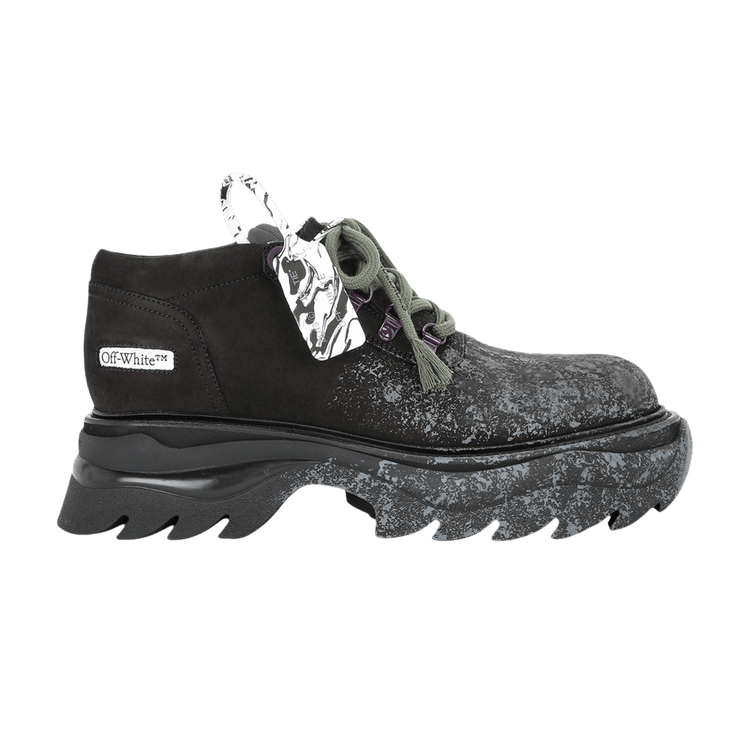 Off-White Chunky Ridged Sole Lace Up 'Black Grey' — Black/Grey