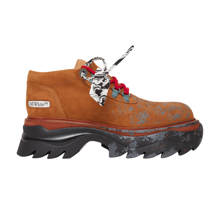 Off-White Chunky Ridged Sole Lace Up 'Honey Yellow' — Honey Yellow/Beige