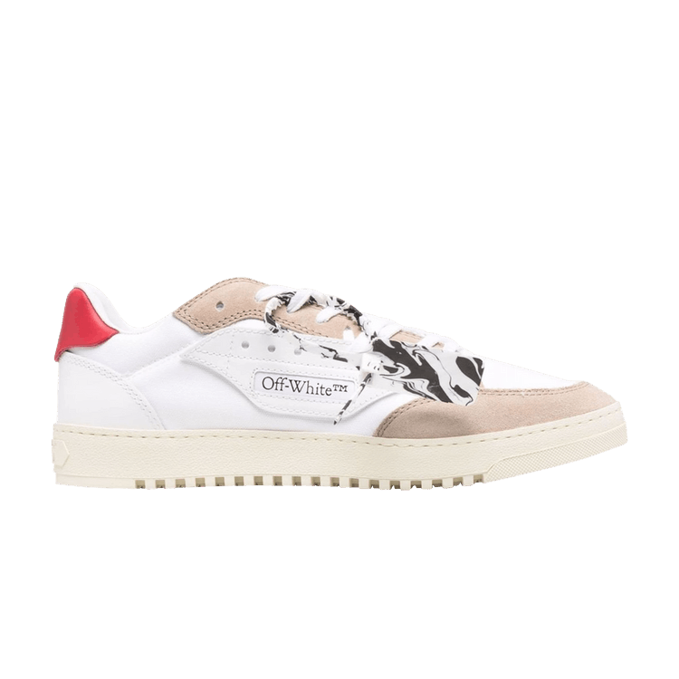Off-White 5.0 Low 'White Beige Red' — White/Beige/Red
