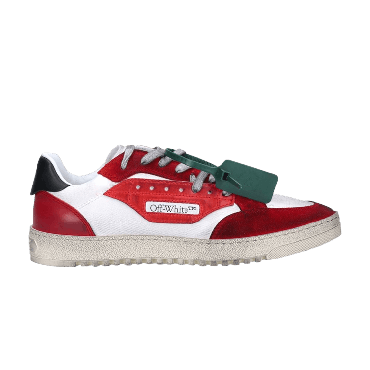 Off-White 5.0 Low 'White Red' — White/Red/Black