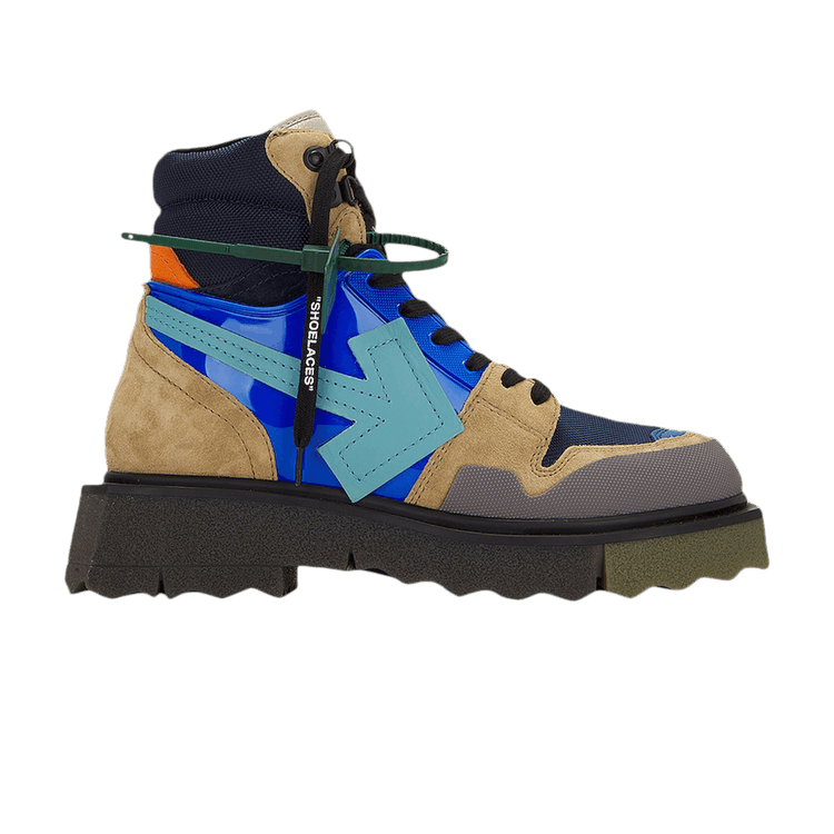 Off-White Hiking Sponge Sneakerboot 'Army Green Turquoise' — Turquoise/Army Green
