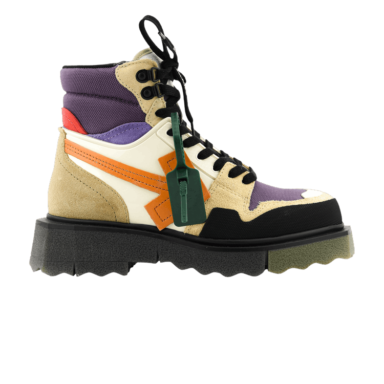 Off-White Hiking Sponge Sneakerboot 'Sand Purple Orange' — Sand/Purple