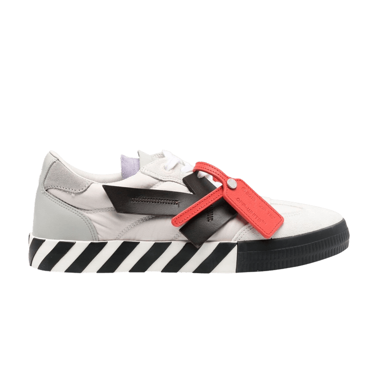Off-White Floating Arrow Low Vulc Leather 'White Black' — White/Black