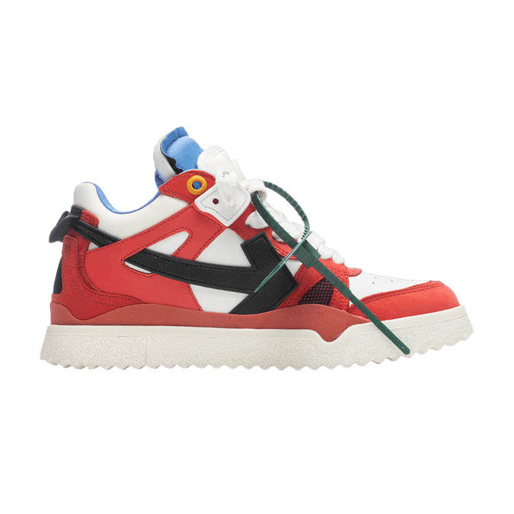 Off-White New Mid Sponge 'Red Black Blue' — Red/Black