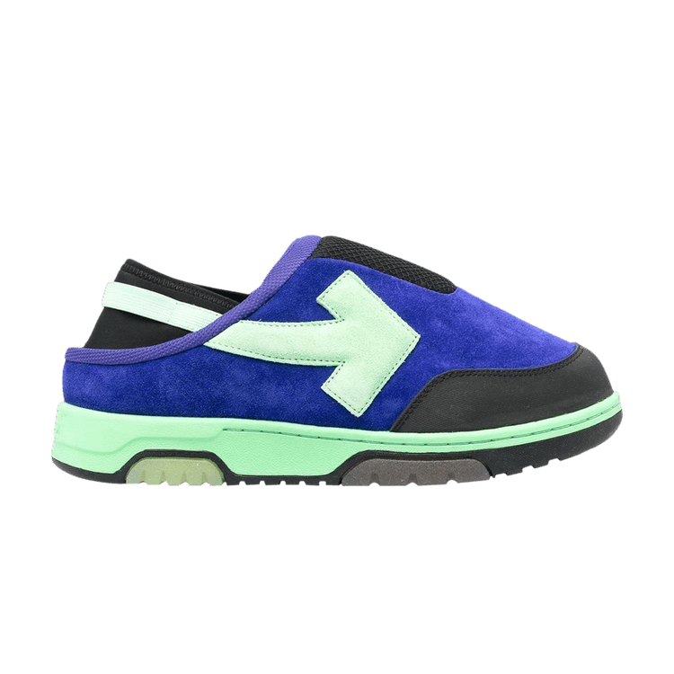 Off-White Out of Office Mule 'Violet Green' — Violet/Fluorescent Green/Black