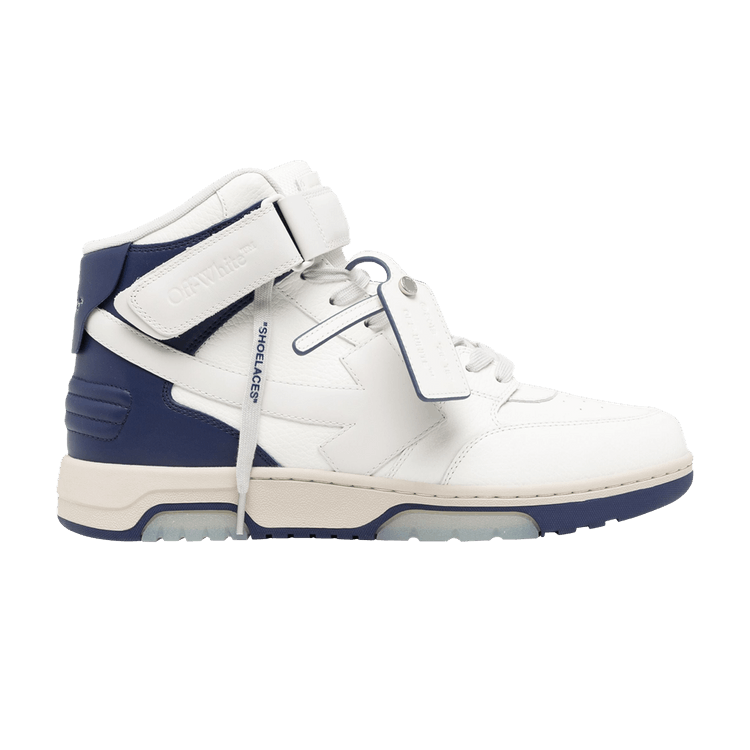 Off-White Out of Office Mid 'White Navy' — Light Grey/Navy