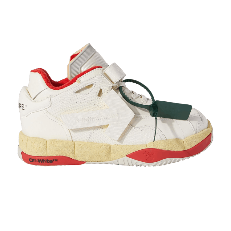 Off-White Puzzle Couture Low 'White Red' — White/Green/Red/Beige
