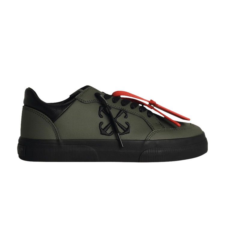 Off-White New Low Vulcanized 'Military Green Black' — Military Green/Black