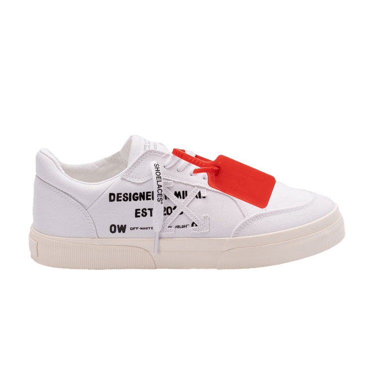 Off-White New Low Vulcanized Animation 'White Blue' — White/Black