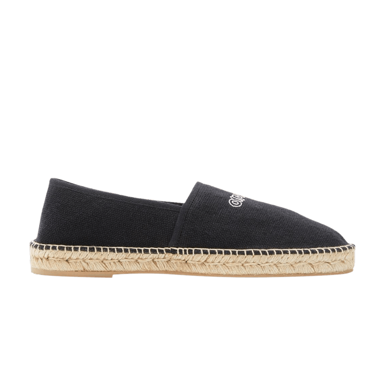 Off-White Canvas Espadrilles 'Black' — Black