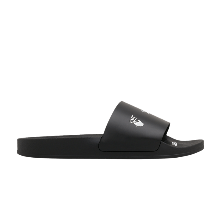 Off-White Logo Print Slide 'Drowning Man - Black' — Black