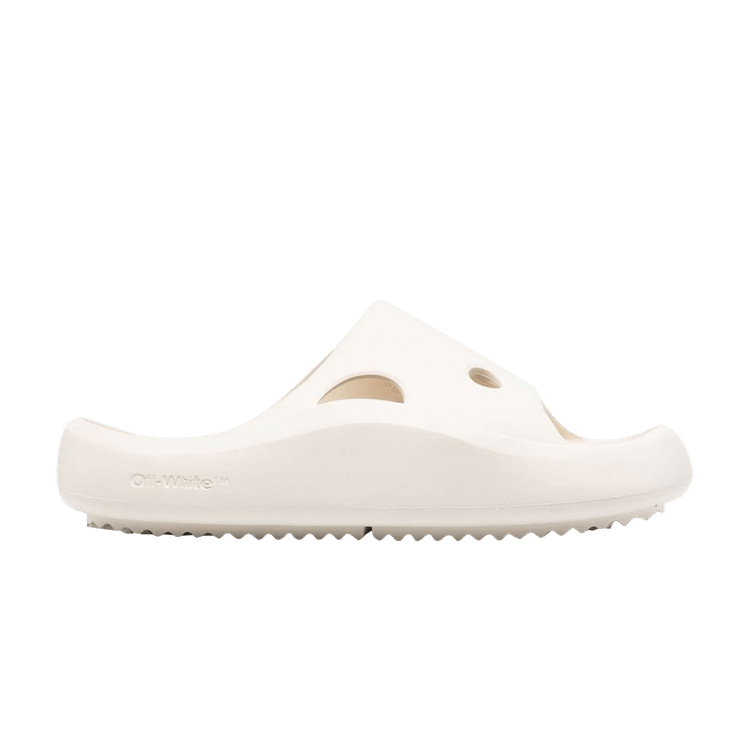 Off-White Meteor Rubber Sliders 'Light Beige' — Light Beige