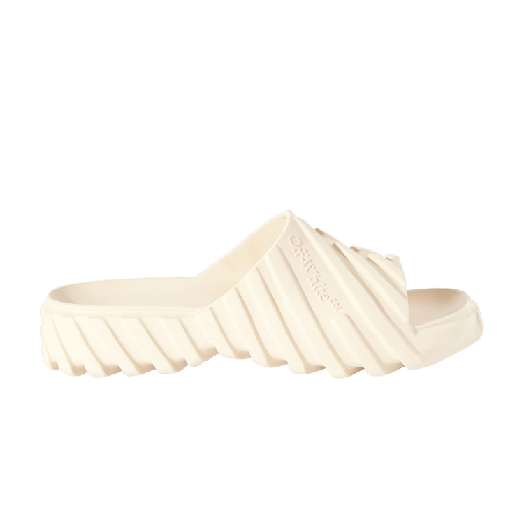 Off-White Exploration Sliders 'Angora' — Angora/Ivory