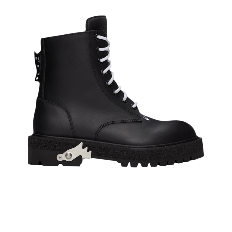 Off-White Sponge Combat Boot 'Black' — Black