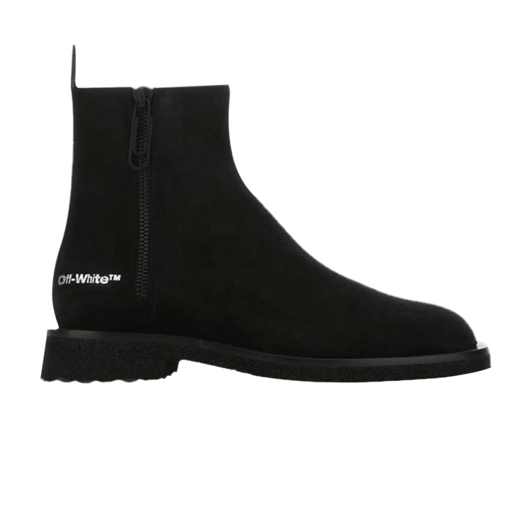 Off-White Sponge Ankle Boot 'Black' — Black
