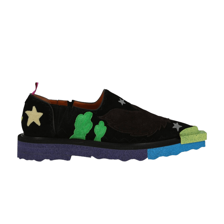Off-White Sponge Platform Loafer 'Texan Black Green' — Black/Green