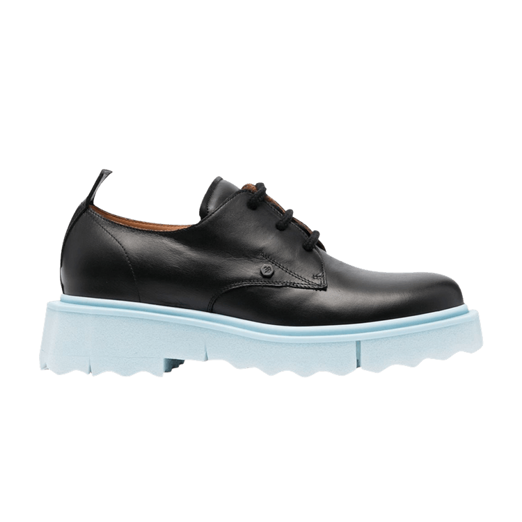 Off-White Sponge Derby 'Black Blue Ice' — Black/Blue Ice