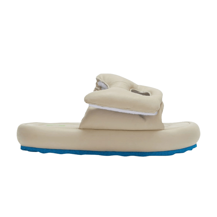 Off-White Meteor Padded Slider 'Sand' — Sand/Blue