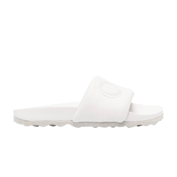 Off-White Bookish Leather Slider 'Light Grey' — Light Grey