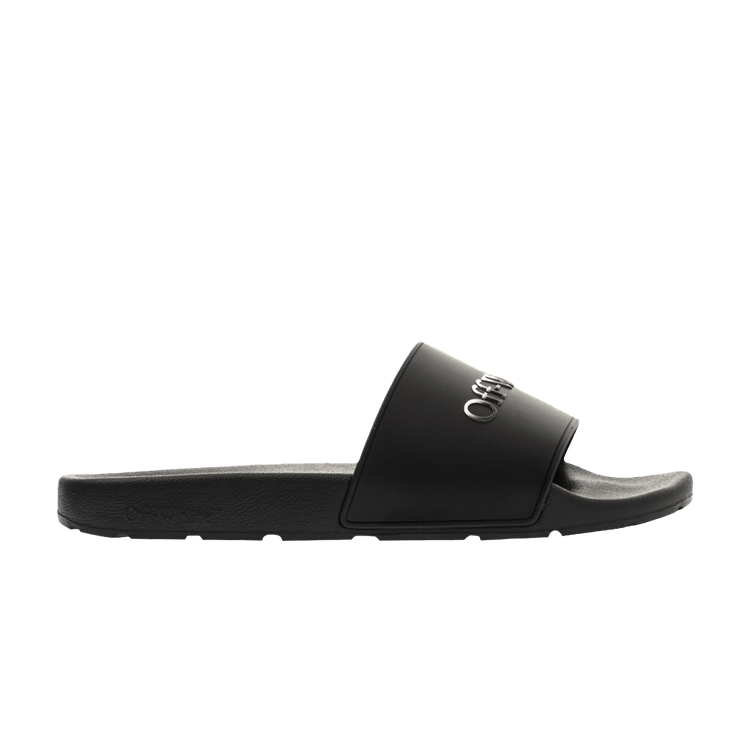 Off-White Bookish Slider 'Black Silver Gradient Logo' — Black/Silver