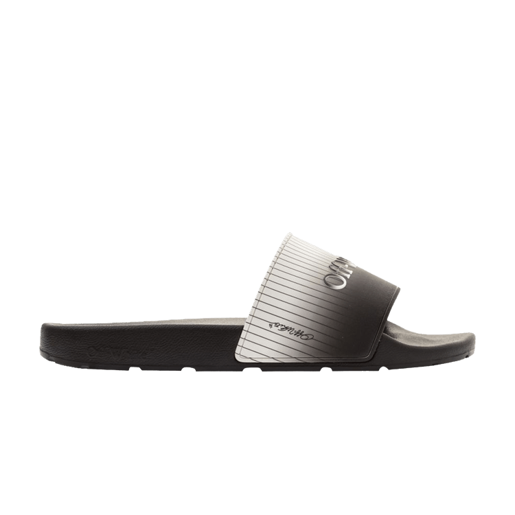 Off-White Bookish Slider 'Black White Striped' — Black/White