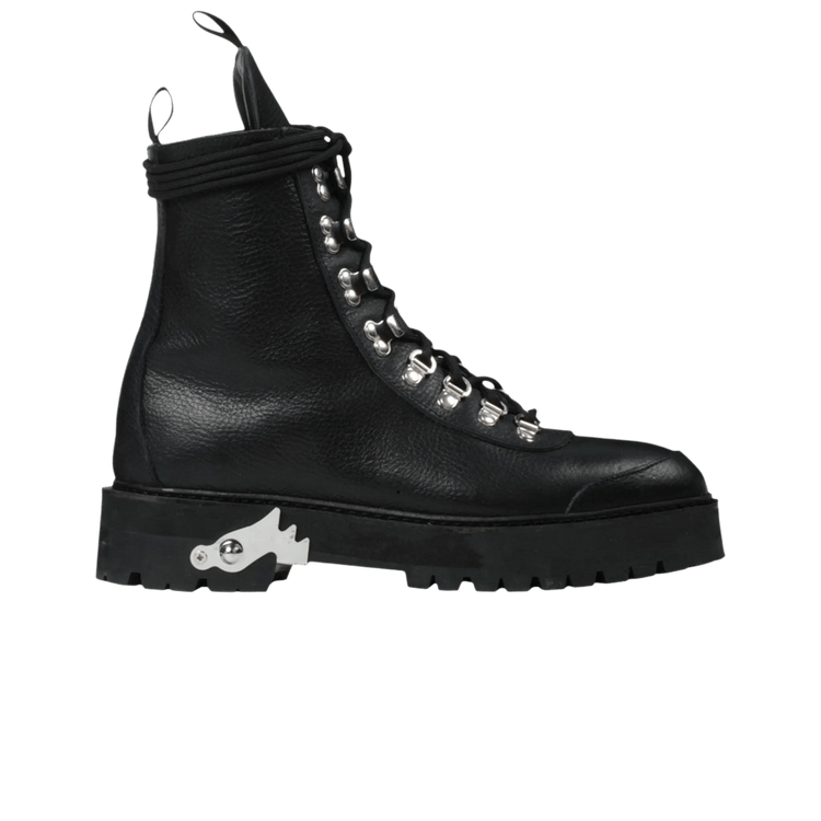 Off-White Wmns Leather Hiking Boot 'Black' — Black