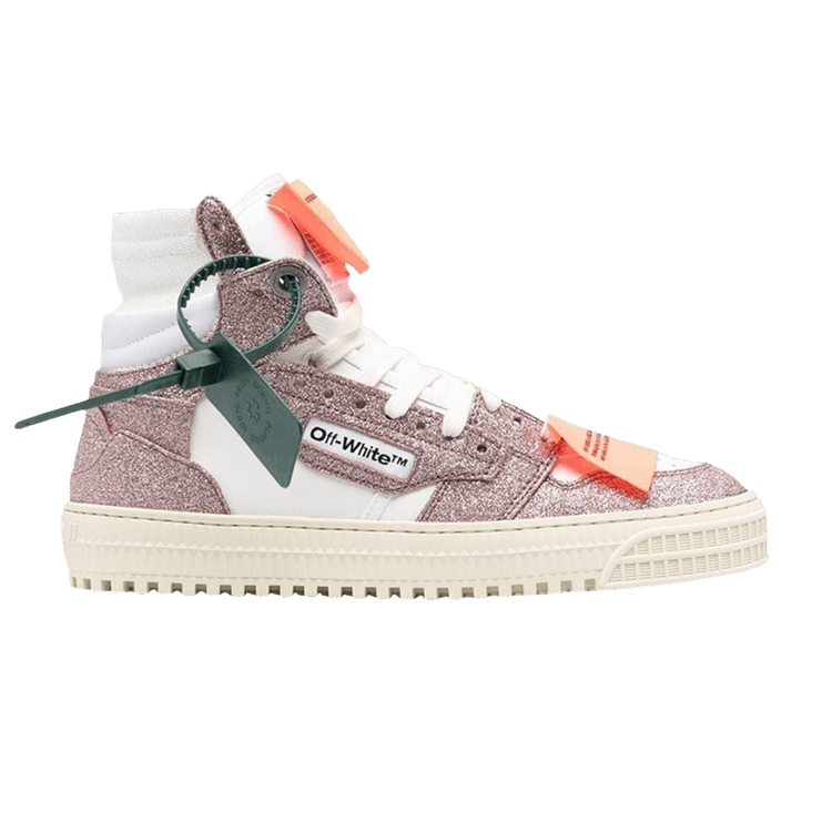 Off-White Wmns Off-Court 3.0 High 'Pink Glitter' — White/Pink