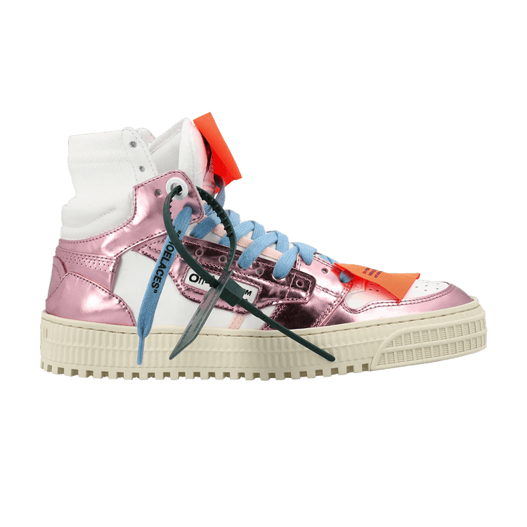 Off-White Wmns Off-Court 3.0 High 'White Metallic Pink' — White/Metallic Pink