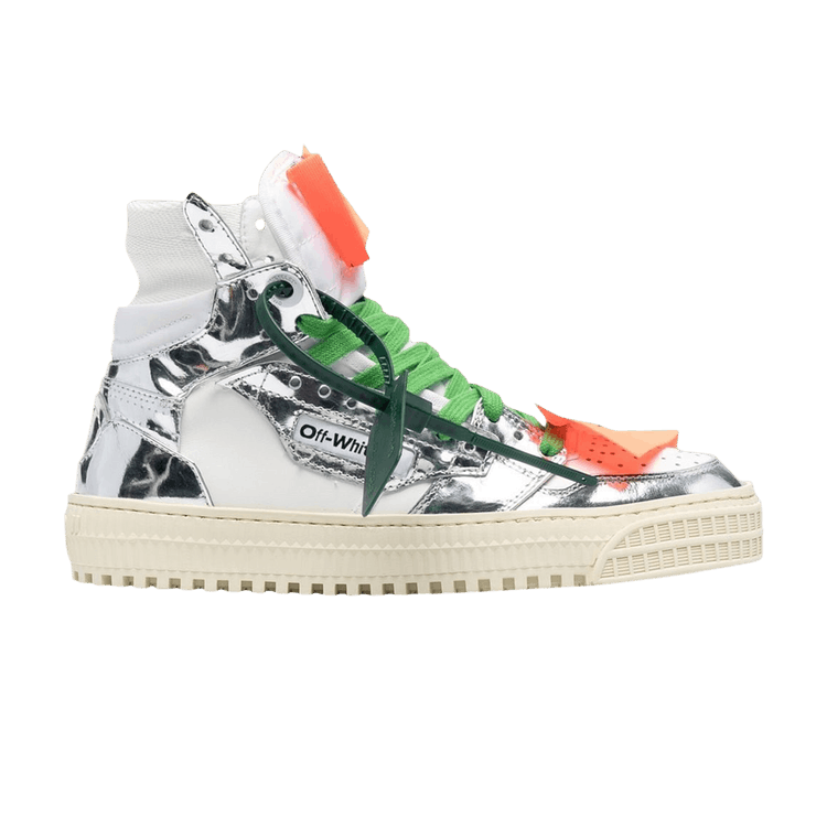 Off-White Wmns Off-Court 3.0 High 'White Metallic Silver' — Metallic Silver/White