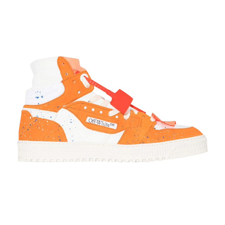 Off-White Wmns Off-Court 3.0 High 'Orange White Paint Splatter' — White/Orange