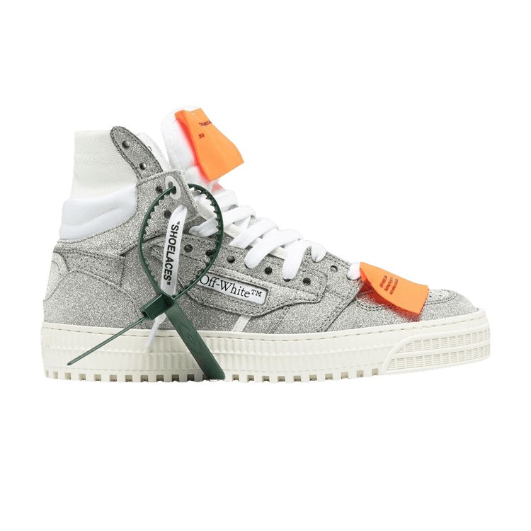 Off-White Wmns Off-Court 3.0 High 'Silver Glitter' — Silver/White